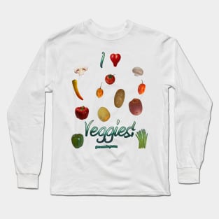 I Heart Veggies! Long Sleeve T-Shirt